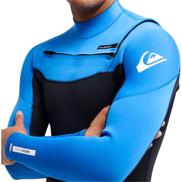 2026 Quiksilver Mens Everyday Sessions 4/3mm Chest Zip Wetsuit 25AW213512 - Palace Blue